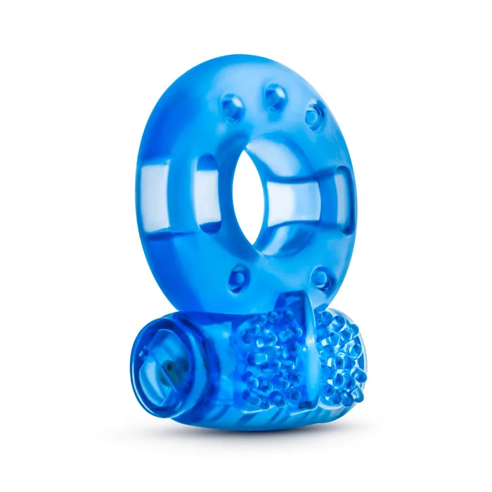 Eden Male Sex Toys Eden Blue 1 Mode Vibrating Cock Rings Set of 2