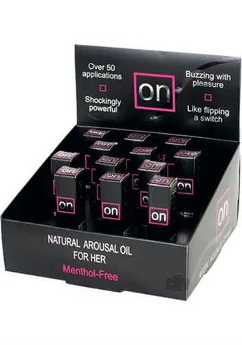 On Natural Arousal Oil Original 12 Pieces Display 017 Fl Oz Bottles Sensuva Female Sex Toys