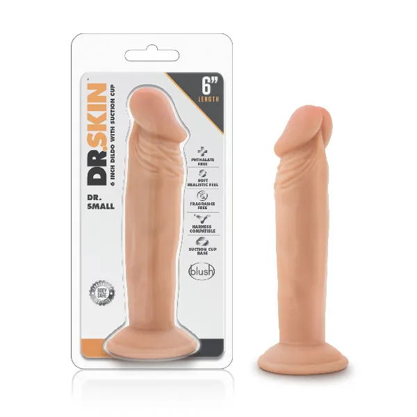 Dr Skin Dr Small 6 Inch Dildo Vanilla Blush Dildos