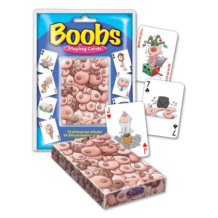 Novelty Vibrators Boobs Playing Cards