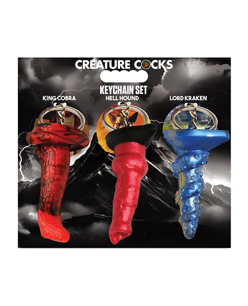 Dildos Creature Cocks HellHound Lord Kraken King Cobra Silicone Key Chain Set Pack of 3 Multi Color XR Brands Dildos Creature Cocks HellHound Lord Kraken King Cobra Silicone Key Chain Set Pack of 3 Multi Color XR Brands