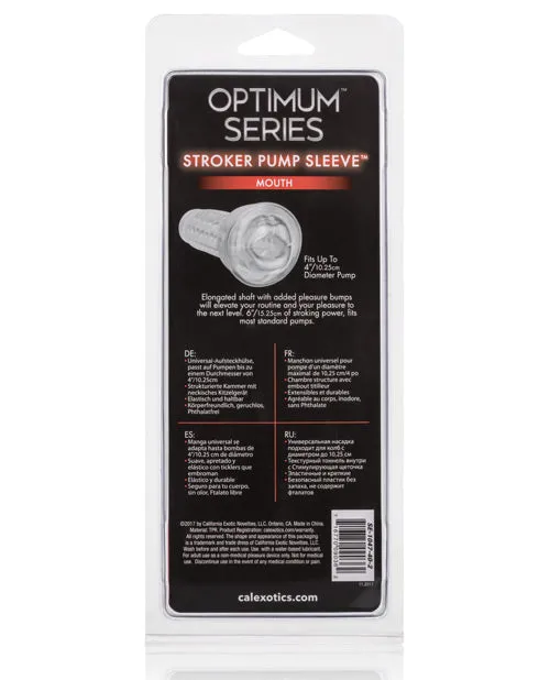 Male Sex Toys Optimum Series Stroker Pump Sleeve CalExotics