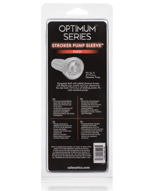 Male Sex Toys Optimum Series Stroker Pump Sleeve CalExotics