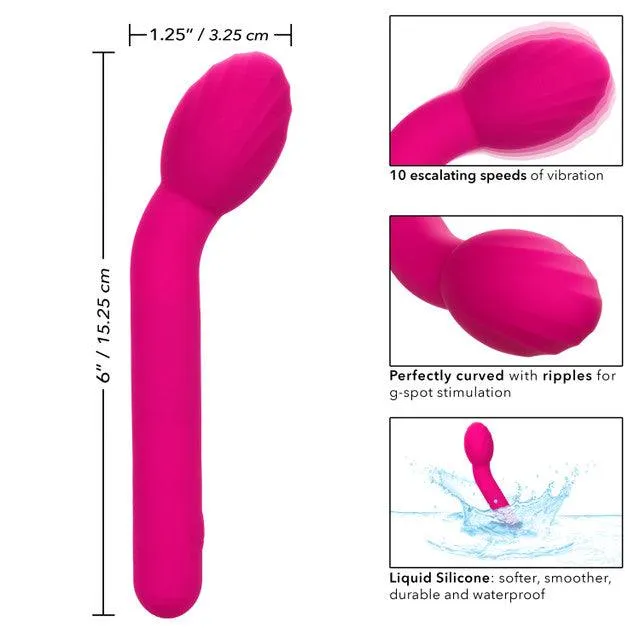 Bliss Female Sex Toys CalExotics Bliss Liquid Silicone Mini Tulip Rechargeable GSpot Vibrator