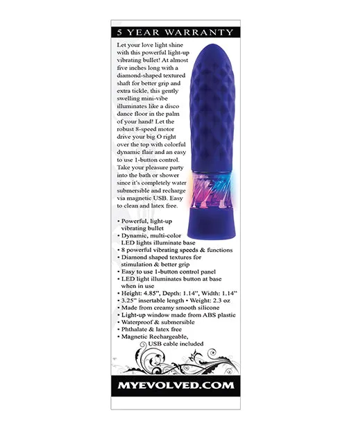 Evolved Raver Light Up Bullet Evolved Novelties INC Vibrators