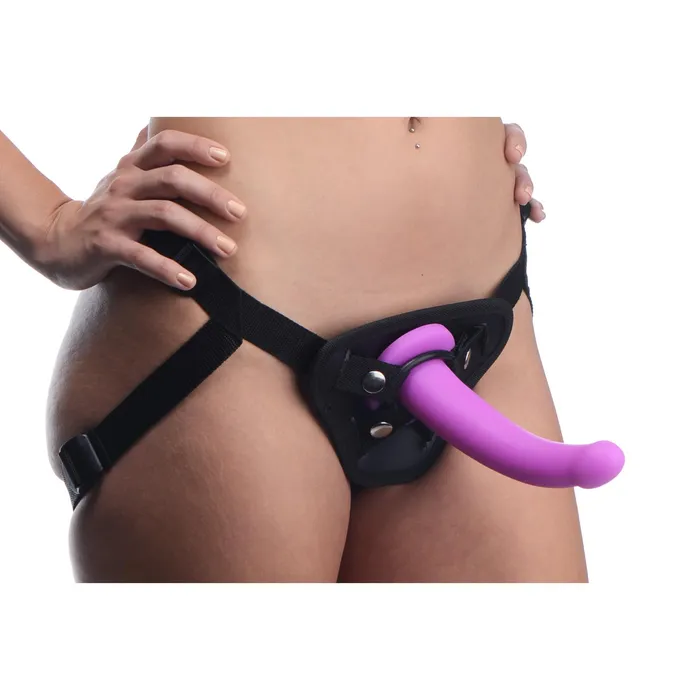 Strap U Navigator Silicone GSpot Dildo with Harness Strap U Female Sex Toys