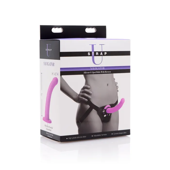 Strap U Navigator Silicone GSpot Dildo with Harness Strap U Female Sex Toys Strap U Navigator Silicone GSpot Dildo with Harness Strap U Female Sex Toys