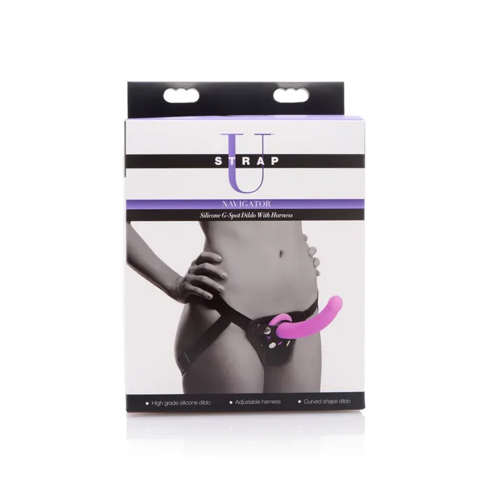 Strap U Navigator Silicone GSpot Dildo with Harness Strap U Female Sex Toys Strap U Navigator Silicone GSpot Dildo with Harness Strap U Female Sex Toys