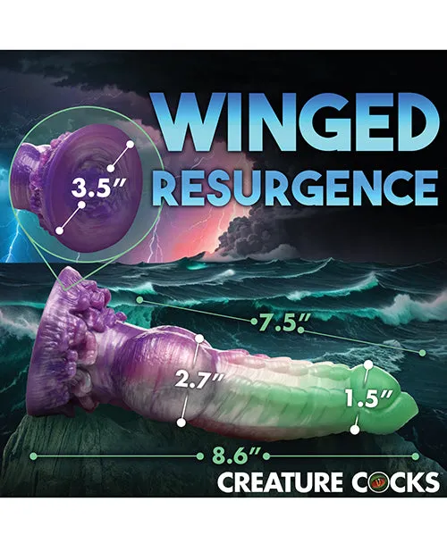 Xr LLC Dildos Creature Cocks Aqua Phoenix 85 Inch Silicone Dildo