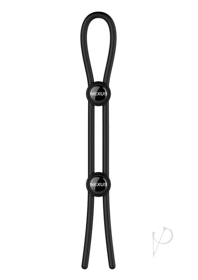 Anal Nexus Nexus Forge Double Lasso Cock Ring Black
