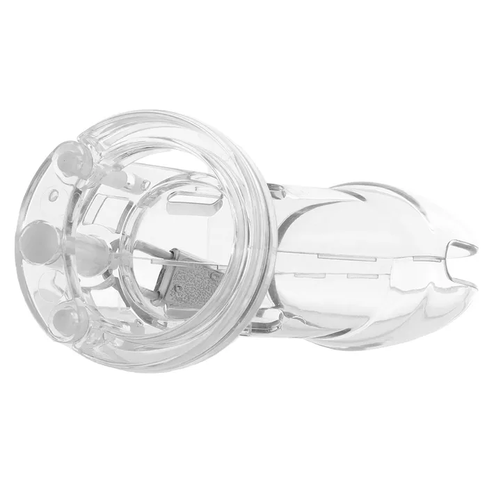 Electric Eel Male Sex Toys Blue Line Acrylic SeeThru Chastity Cage in Clear Electric Eel Male Sex Toys Blue Line Acrylic SeeThru Chastity Cage in Clear