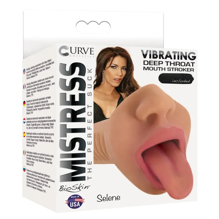 Curve Toys Vibrators Mistress Selene Mouth Latte Curve Toys Vibrators Mistress Selene Mouth Latte