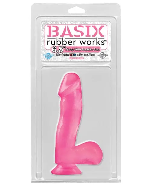 Dildos Pipedream Products Basix Rubber Works 65 Dong with Suction Cup