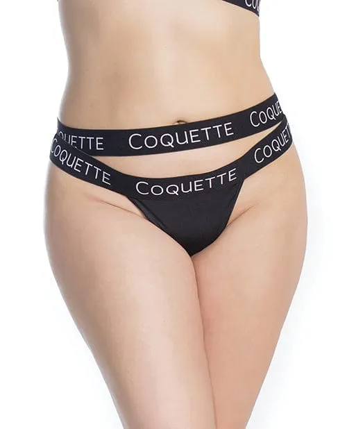 Female Sex Toys Fine Lace Back with Double Strap Waistband Black XL Coquette International Female Sex Toys Fine Lace Back with Double Strap Waistband Black XL Coquette International