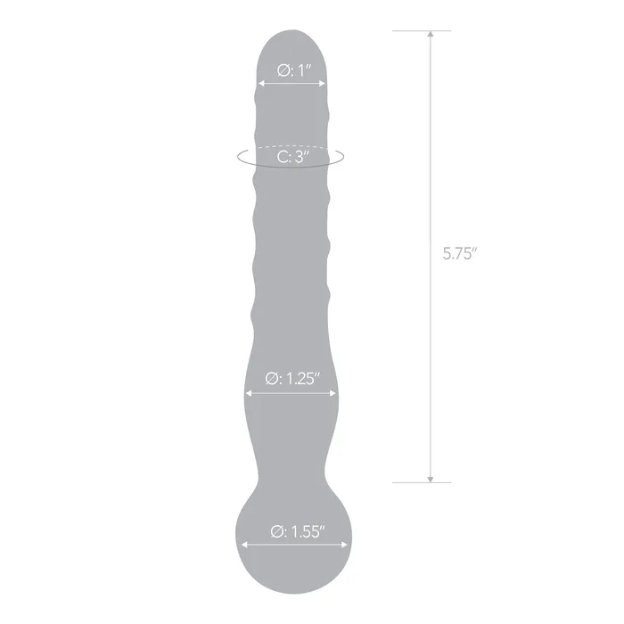 Gls Dildos Joystick Spiral Clear Dildo