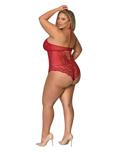 Magic Moments Intl Teddies And Bodies Sugar Spice Teddy with snap Crotch Red One Size Fits Most Plus Size Magic Moments Intl Teddies And Bodies Sugar Spice Teddy with snap Crotch Red One Size Fits Most Plus Size