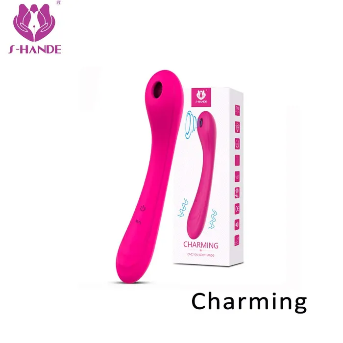 SHD Female Sex Toys Shande Charming S247 GSpot Sucker Clitoris Stimulator Dildo Vibrator SHD Female Sex Toys Shande Charming S247 GSpot Sucker Clitoris Stimulator Dildo Vibrator