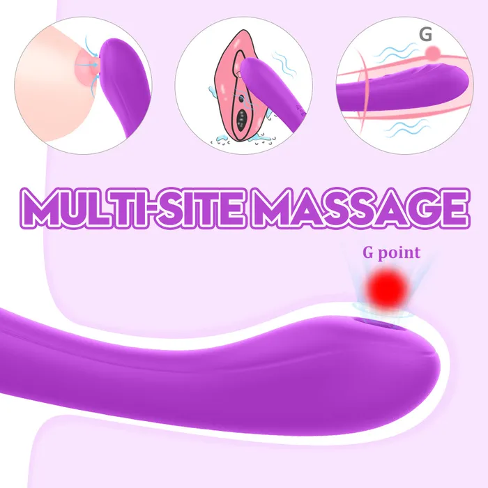 SHD Female Sex Toys Shande Charming S247 GSpot Sucker Clitoris Stimulator Dildo Vibrator