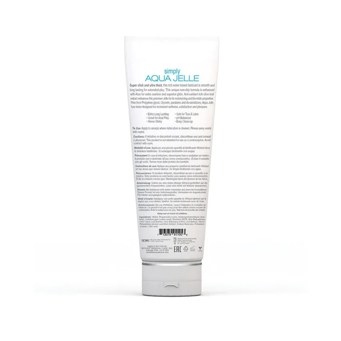 Vibrators Wicked Sensual Care Wicked Simply Aqua Jelle 4oz