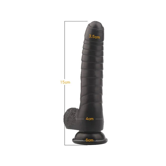Yunman Female Sex Toys Yunman Pure Black Silicone Dragon Dildo With Suction Cup