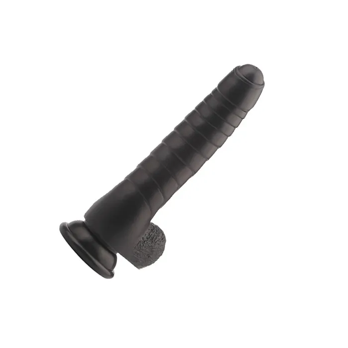Yunman Female Sex Toys Yunman Pure Black Silicone Dragon Dildo With Suction Cup