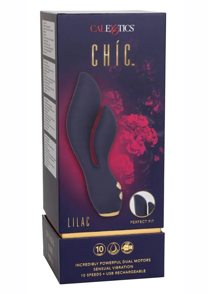 Chic Chic Lilac Rechargeable Silicone Rabbit Vibrator Female Sex Toys