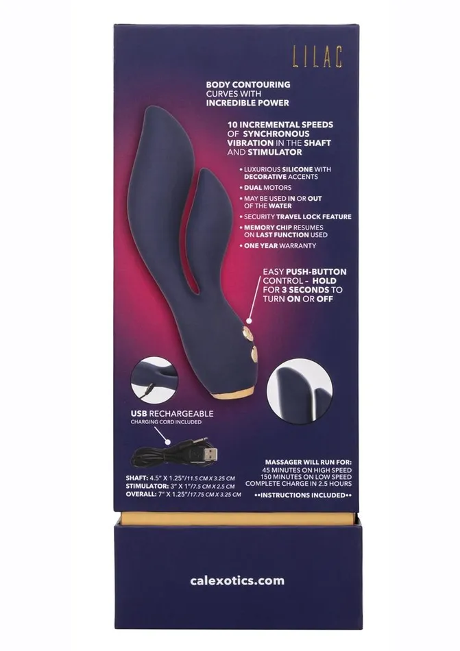 Chic Chic Lilac Rechargeable Silicone Rabbit Vibrator Female Sex Toys
