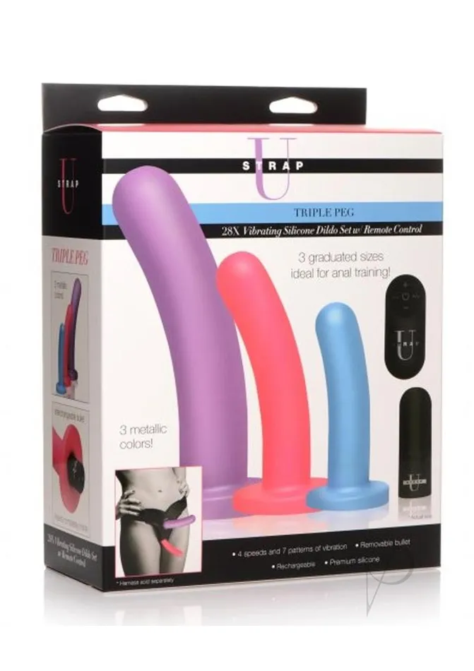 ECN Anal STRAP U TRIPLE PEG SET WREMOTE