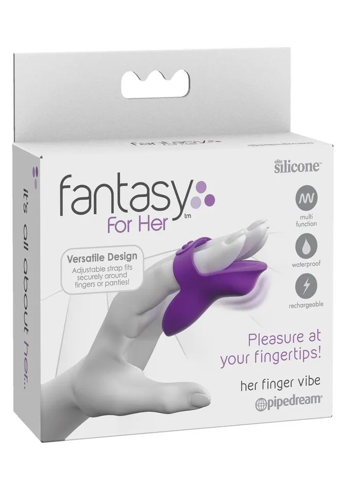 Fantasy For Her Finger Vibe Vibrating Massager Multi Function Waterproof Rechargeable Silicone Fantasy For Her Female Sex Toys