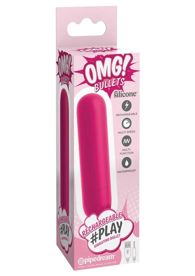 Female Sex Toys OMG Omg Bullets Play Rechargeable Silicone Vibrating Bullet Female Sex Toys OMG Omg Bullets Play Rechargeable Silicone Vibrating Bullet