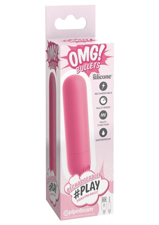 Female Sex Toys OMG Omg Bullets Play Rechargeable Silicone Vibrating Bullet Female Sex Toys OMG Omg Bullets Play Rechargeable Silicone Vibrating Bullet