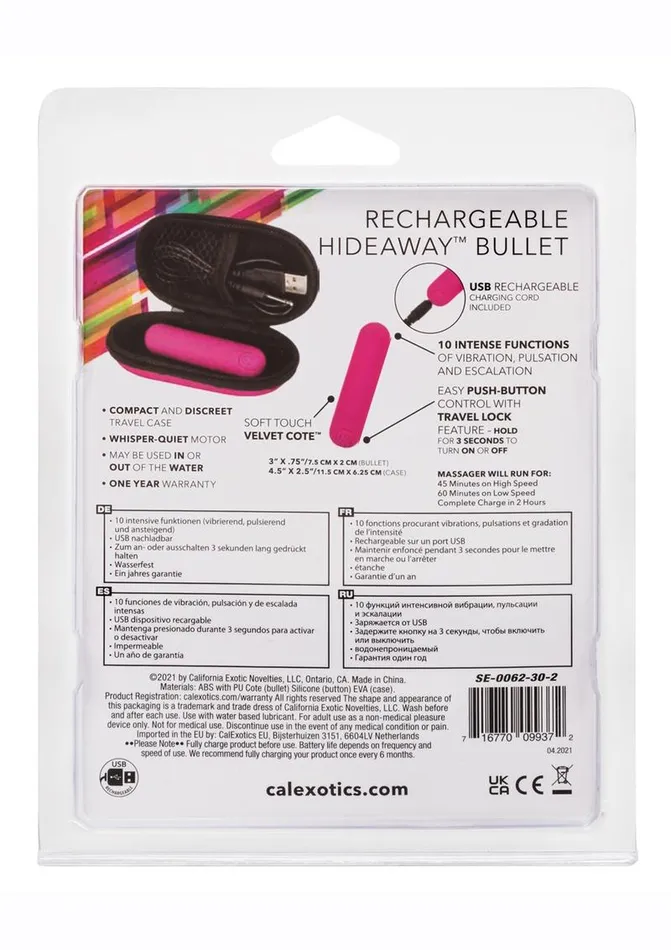 Female Sex Toys Rechargeable Hideaway Bullet Vibrator Bullets