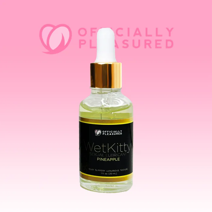 Officially Pleasured Vibrators Pineapple Wet Kitty Lube