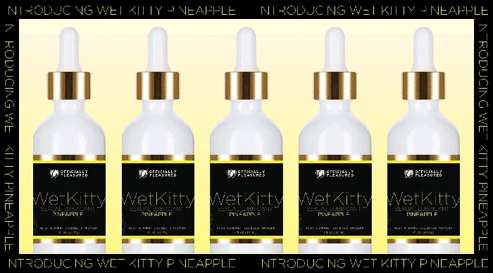 Officially Pleasured Vibrators Pineapple Wet Kitty Lube Officially Pleasured Vibrators Pineapple Wet Kitty Lube