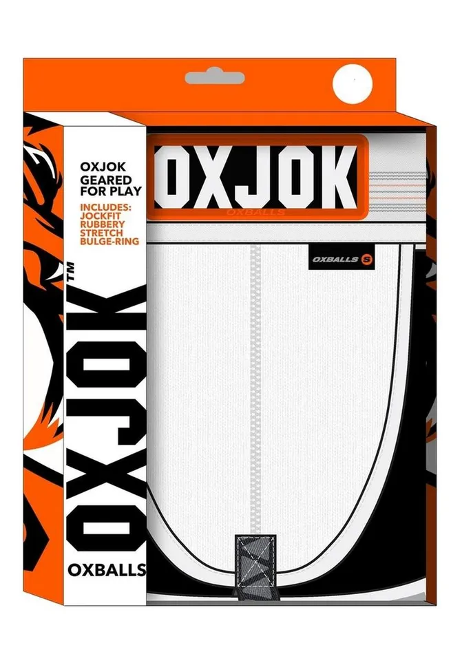 Oxballs Slingjock Slider Jock Strap White Snow Female Sex Toys