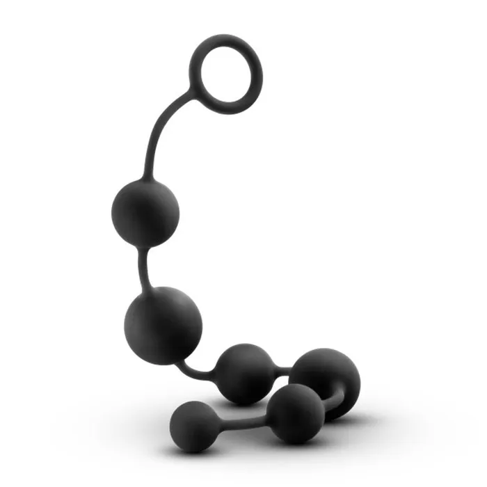Blush Novelties Male Sex Toys Anal Adventures Platinum Silicone Large Anal Beads Black Blush Novelties Male Sex Toys Anal Adventures Platinum Silicone Large Anal Beads Black