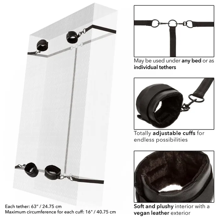 Boundless Bed Restraint CalExotics Vibrators Boundless Bed Restraint CalExotics Vibrators