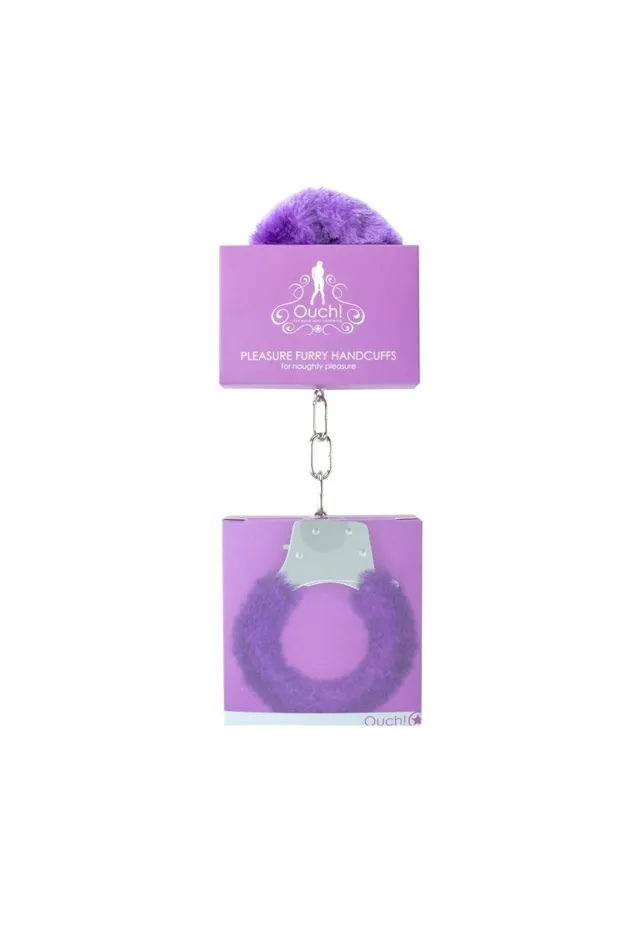 Pleasure Handcuffs Furry Shots Ouch Vibrators