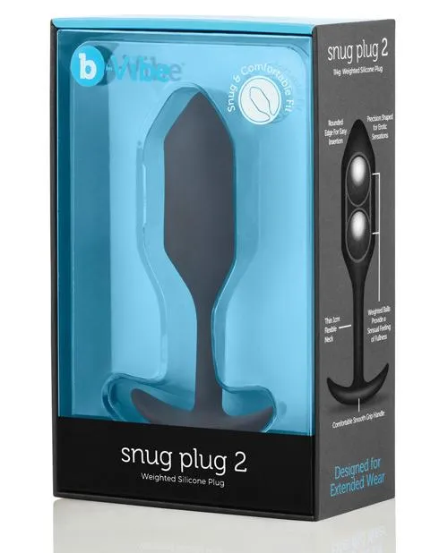 Anal Castle Megastore bVibe Snug Plug 2 Weighted Black