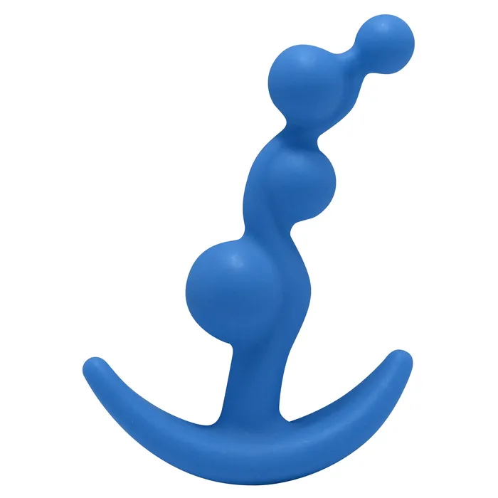 Castle Megastore Anal Hook N Up Small Beaded Anal Plug Blue