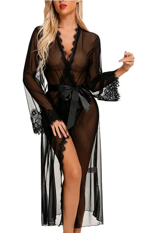 Couples CupidSecrets Sexy Lace Lingerie Robe