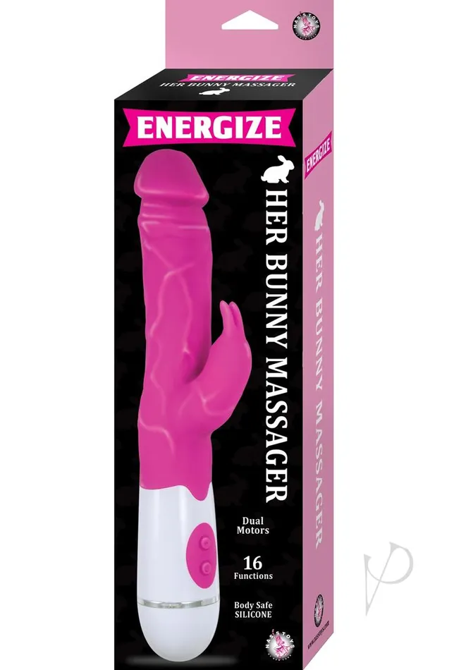 Energize Vibrators Energize Her Bunny Massager Pink