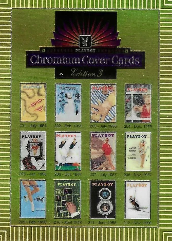 Greenthunderbirds Cards Couples Playboy Chromium Cover Edition 3 221