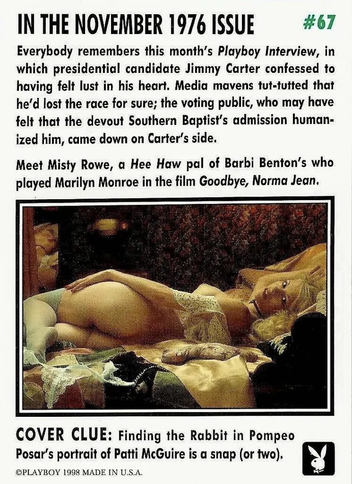 Greenthunderbirds Cards Couples Playboy November Edition 67 Playboy Cover