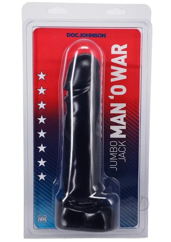 Jumbo Jack Man O War Black 10 Doc Johnson Vibrators