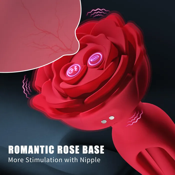 Anal Oronova Rosebud Anal Vibrator Flapping Remote Controlled