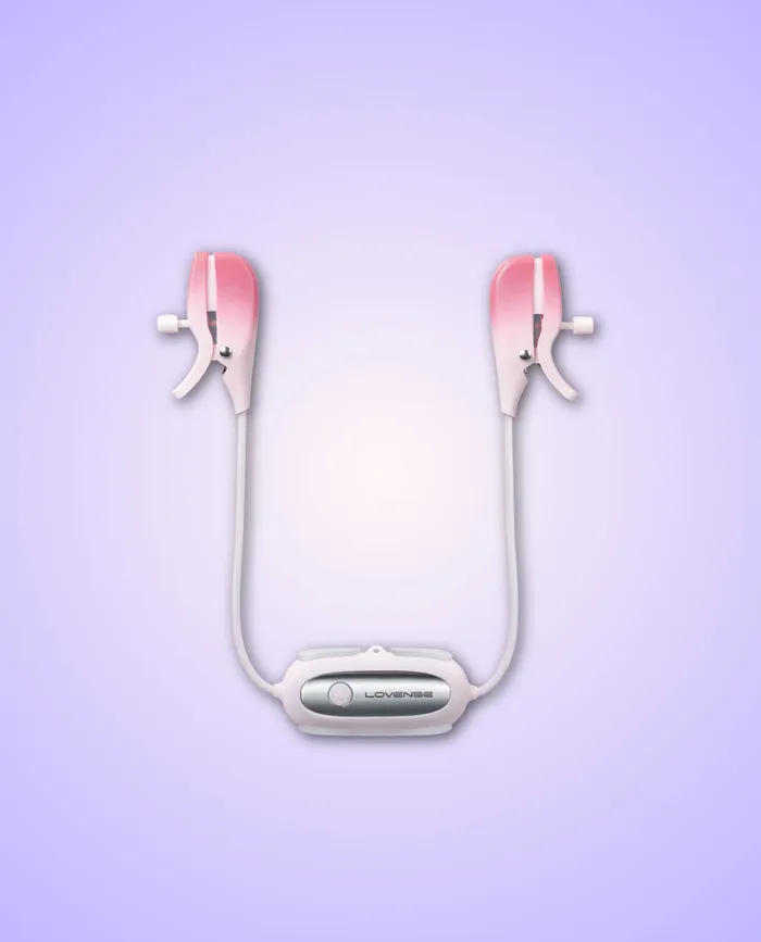 Lovense Gemini AppControlled Vibrating Nipple Clamps DURIO Couples