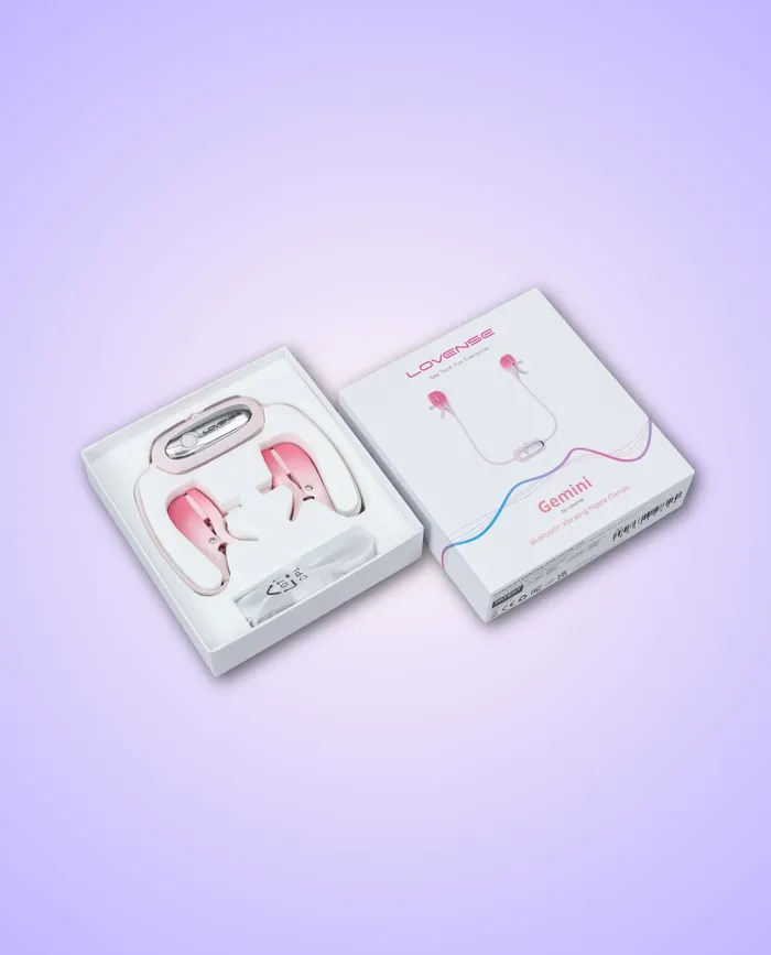 Lovense Gemini AppControlled Vibrating Nipple Clamps DURIO Couples
