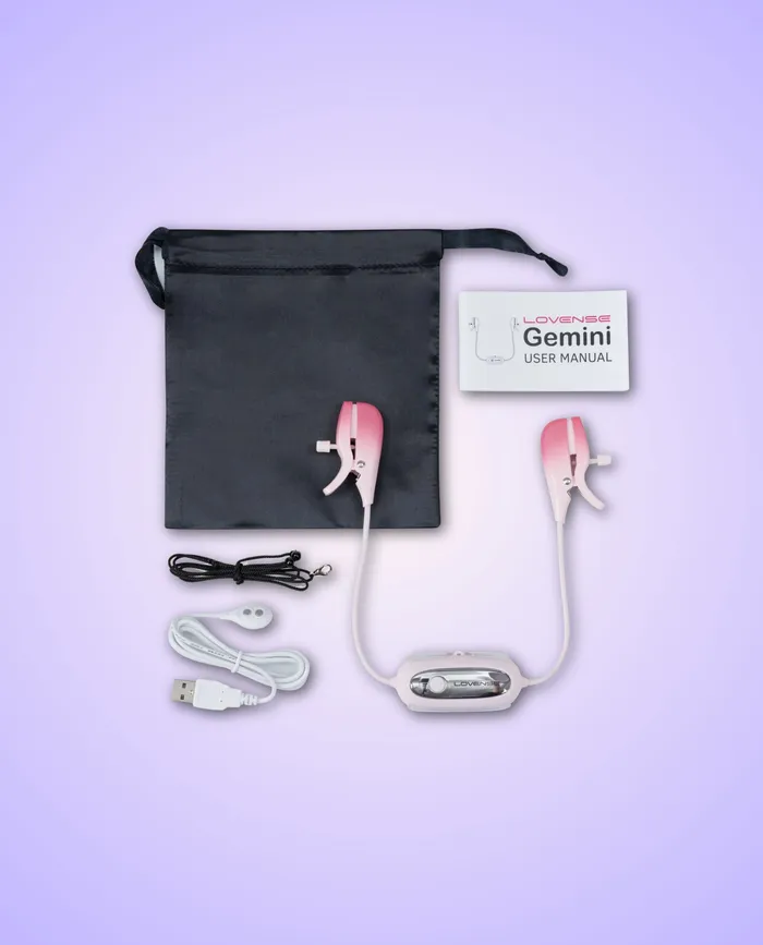 Lovense Gemini AppControlled Vibrating Nipple Clamps DURIO Couples