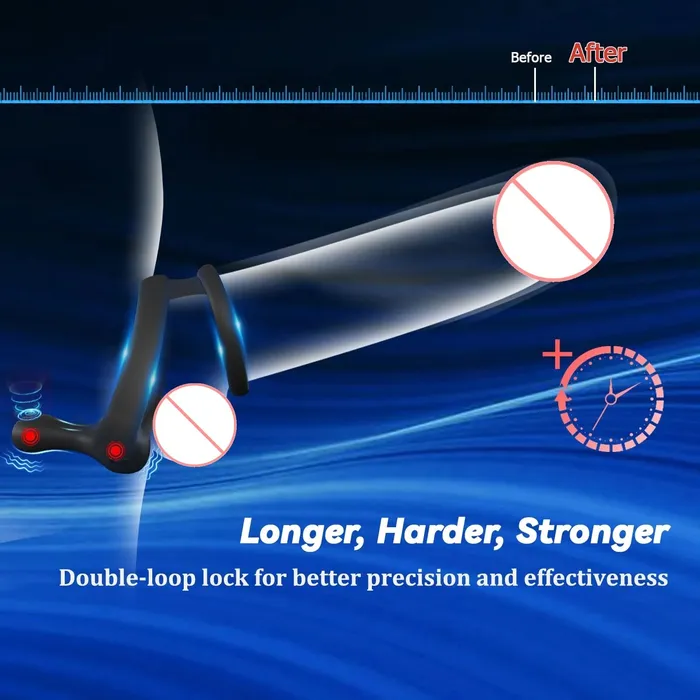 Male Sex Toys Oronova Vibrating Cock Ring Testicle Stimulation for Enhanced Erection and Prostate Pleasure
